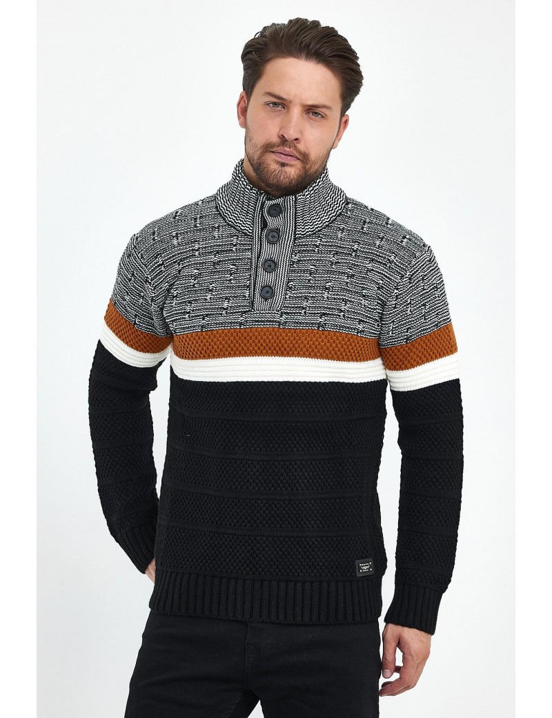 Pulls homme manches longues - CLUB JU noir