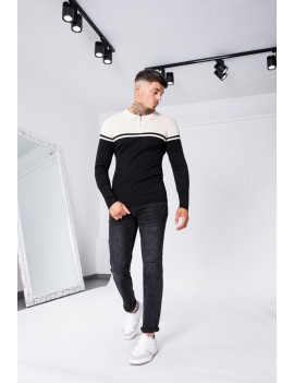 Pull homme Manches longues Bicolore- frilivin FA5025