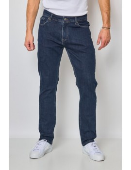Jeans homme coupe regular couleur bleu foncé