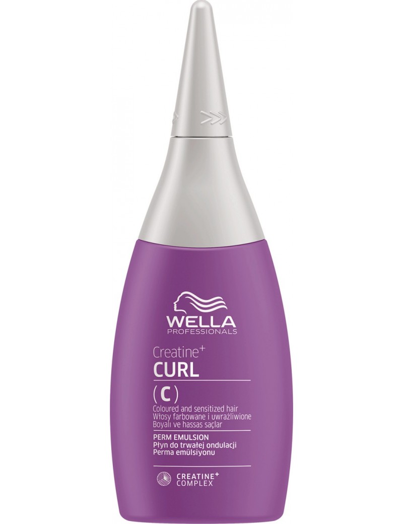 Permanente pour cheveux colorés et sensibilisés-Wella Creatine+ Curl (C) 75 ml