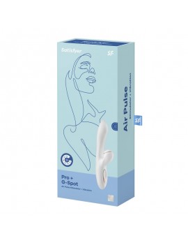 Stimulateur vibromasseur Satisfyer Pro G-Spot Rabbit - Blanc et Or rose