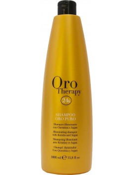 Fanola Shampooing illuminant à la Kératine et Argan-Shampoo Oro Puro Therapy