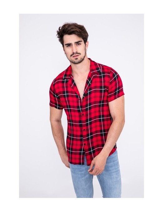 Chemise à carreaux manches coutes pour homme Chemise à carreaux manches coutes pour homme