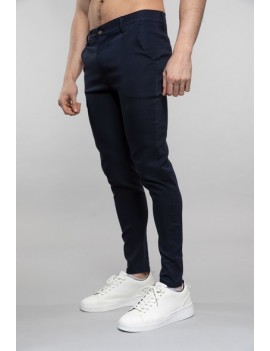 Pantalon Slim Homme- Couleur Bleu Nuit