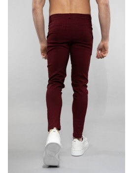Pantalon Slim pour Homme - Bordeaux