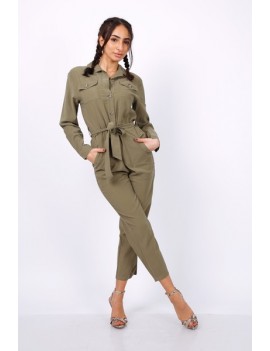 Combinaison pantalon manches longues femme-Softy