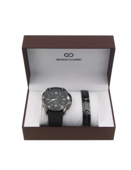Coffret montre et bracelet homme-coh6- noir