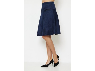 Jupe trapeze top suedine