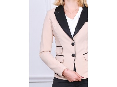 Blazer bi matière sale femme