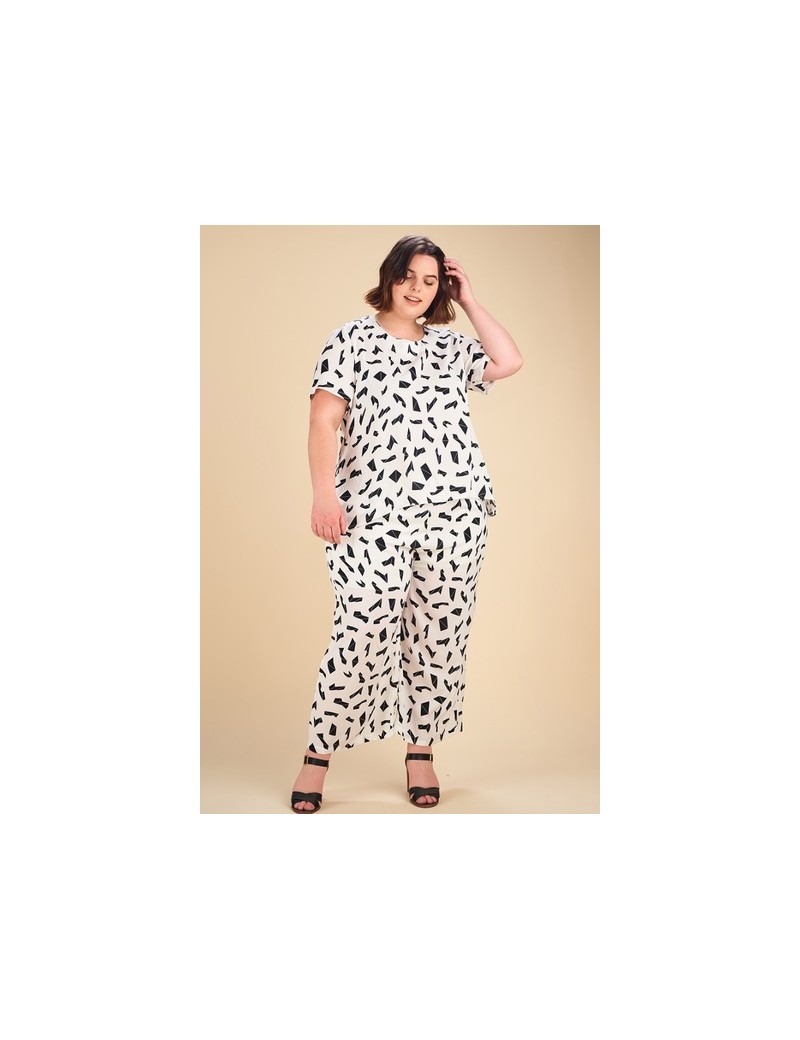 Ensemble Pantalon - Femme Grande taille - Blanc