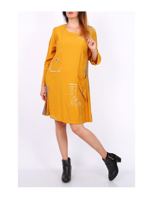 robe jaune grande taille