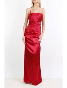 Robe Longue - Rouge - Bretelles fines