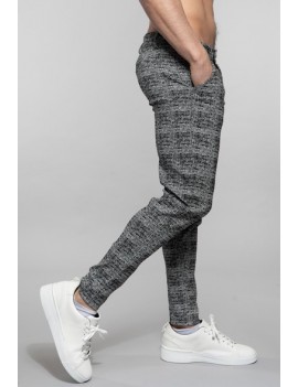Pantalon carreaux gris Homme