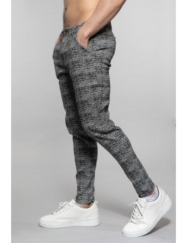 Pantalon carreaux gris Homme