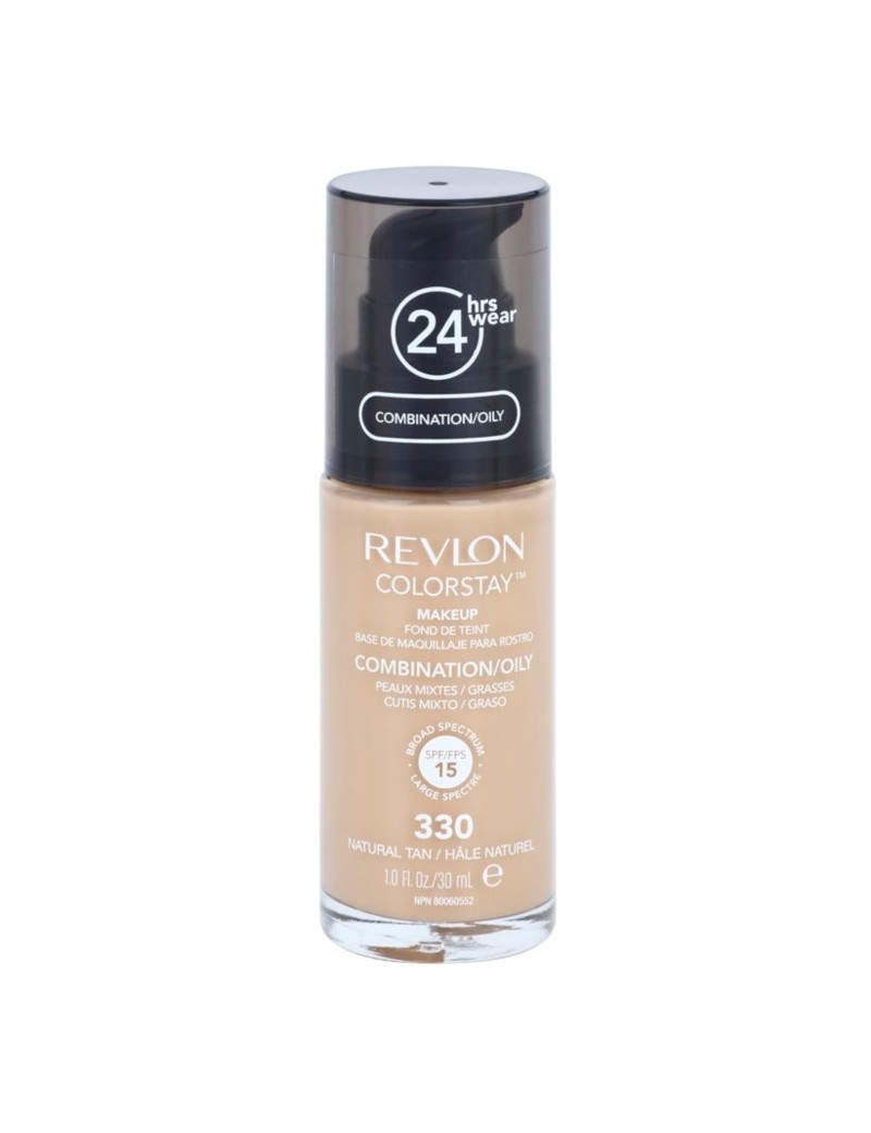 fond de teint matifiant longue tenue - Revlon Cosmetics ColorStay™- SPF 15- n°350 Natural Tan 30 ml