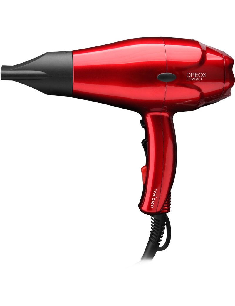 Sèche-cheveux professionnel- Original Best Buy Dreox Compact- 2000W- AC Rouge