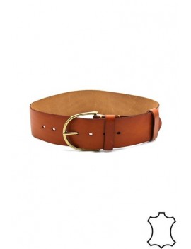 Ceinture -Femme-100% Cuir couleur Camel