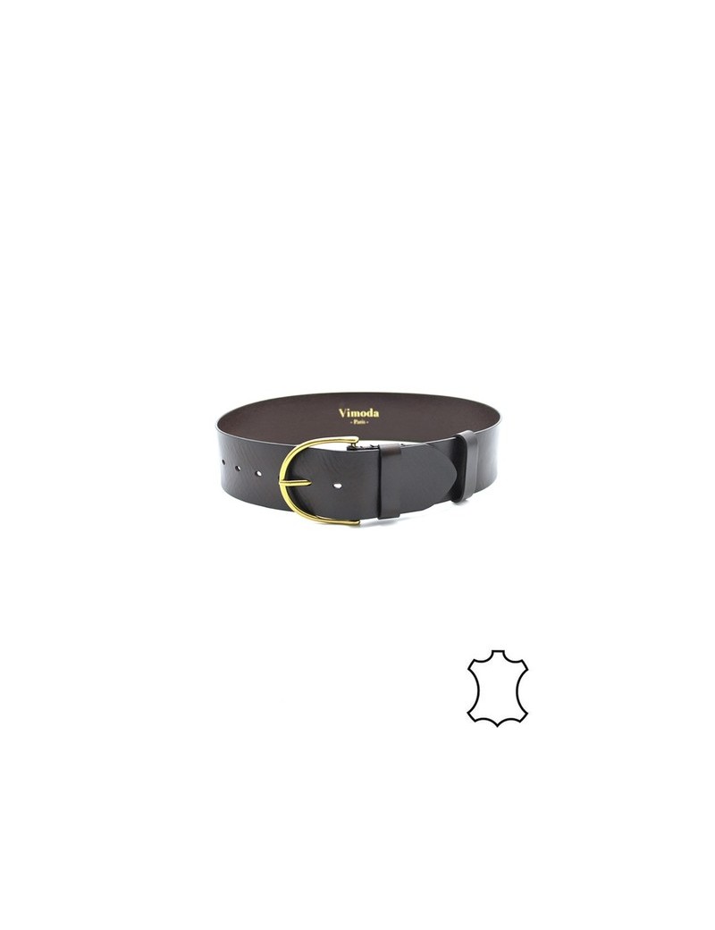 Ceinture -Femme-100% Cuir couleur Camel