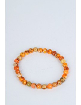 Bracelet- Jaspe impérial orange