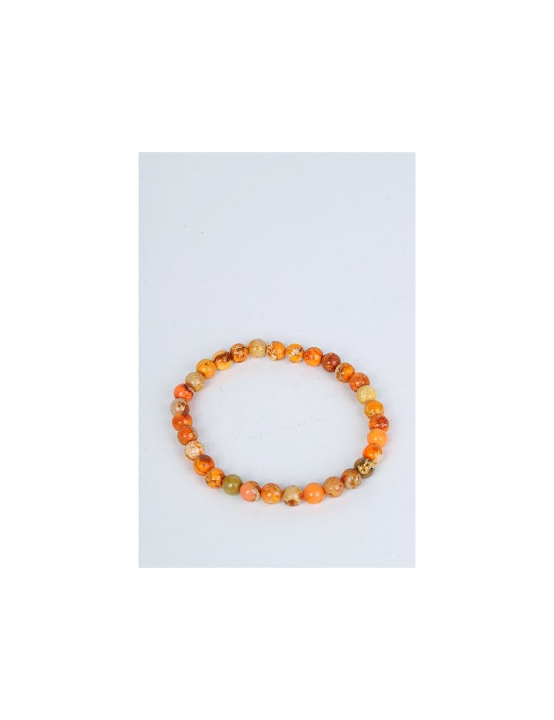 Bracelet- Jaspe impérial orange