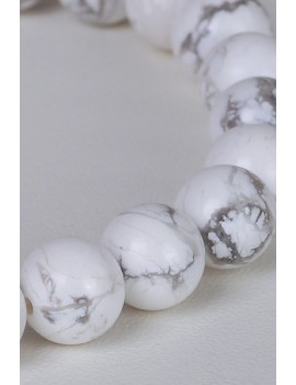 bracelet pierre minéral- Howlite