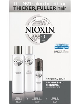 Kit Soin Nioxin N°2 Cheveux Naturels fins légèrement clairsemés