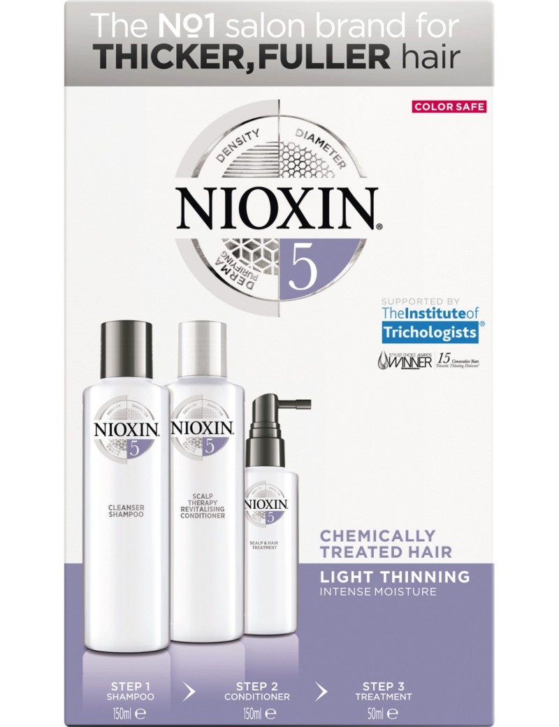 kit soin nioxin n°5 cheveux Normaux clairsemés et sensibilsés