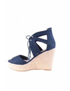 Sandales Talons Compensés pour femme - Anoushka Bleu marine