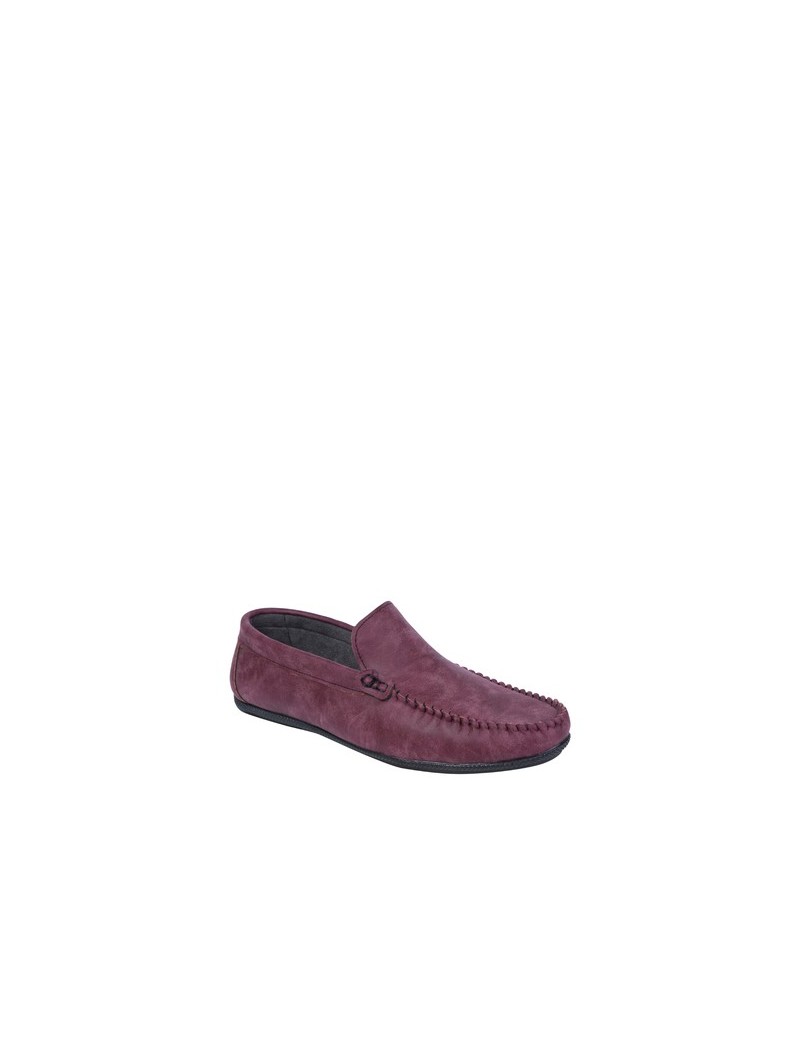 Chaussures Mocassin simili cuir pour homme - Bordeaux
