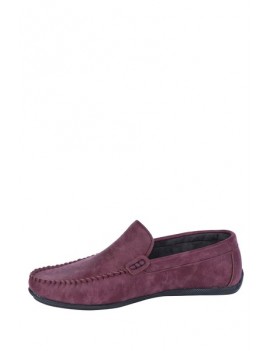 Chaussures Mocassin simili cuir pour homme - Bordeaux