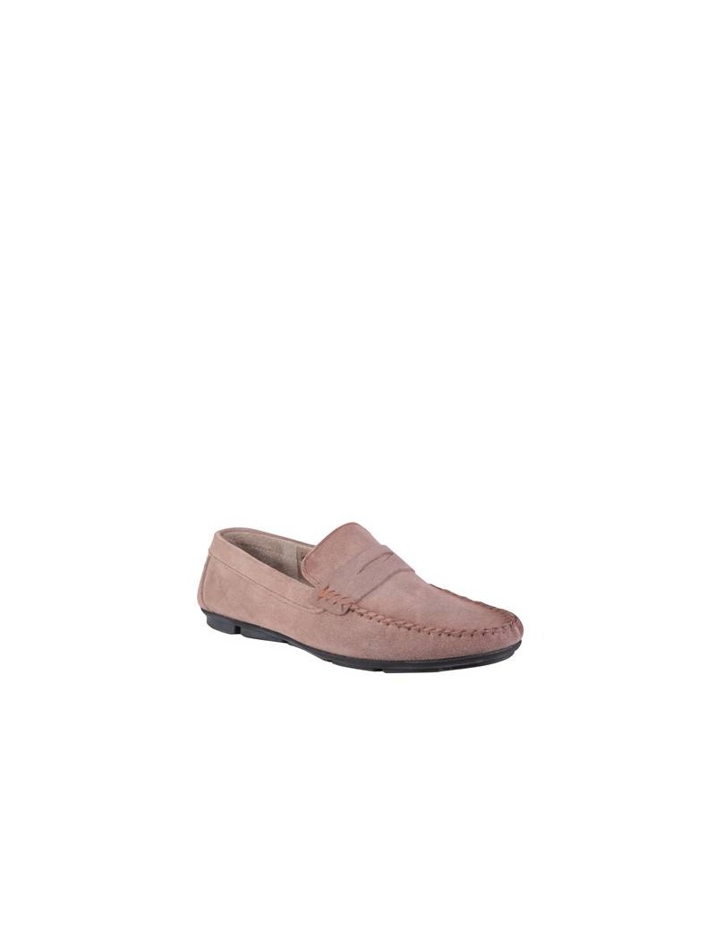 Mocassin Cuir Pour Homme - Couleur Taupe