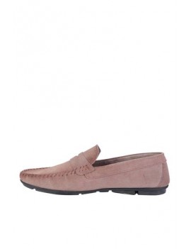 Mocassin Cuir Pour Homme - Couleur Taupe