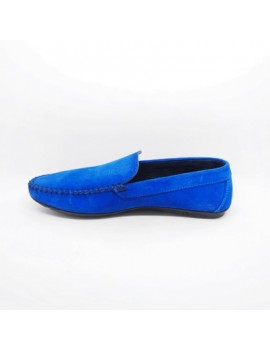 Chaussures mocassins Cuir Pour Homme - couleur Bleu Royal