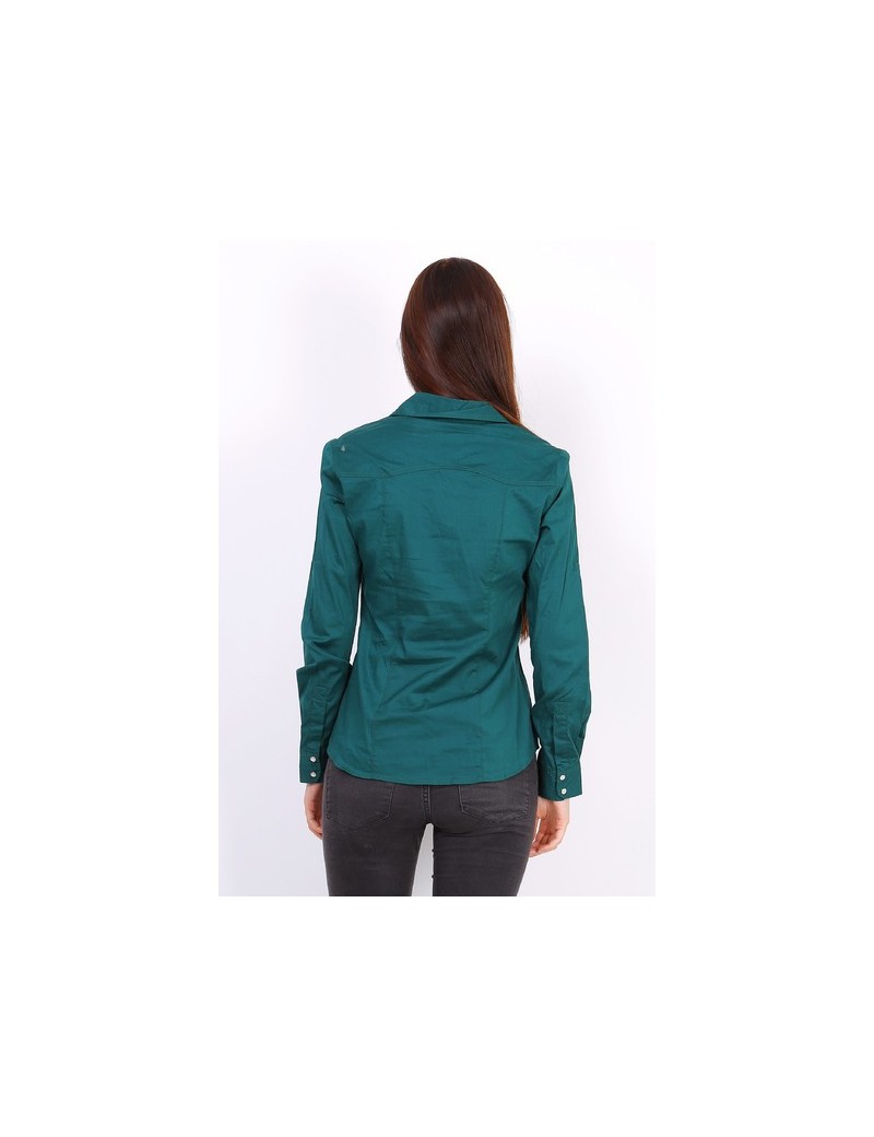 Chemisier KUT From The Kloth Femme – Turquoise Motif Paon, Manches Longues, Taille M