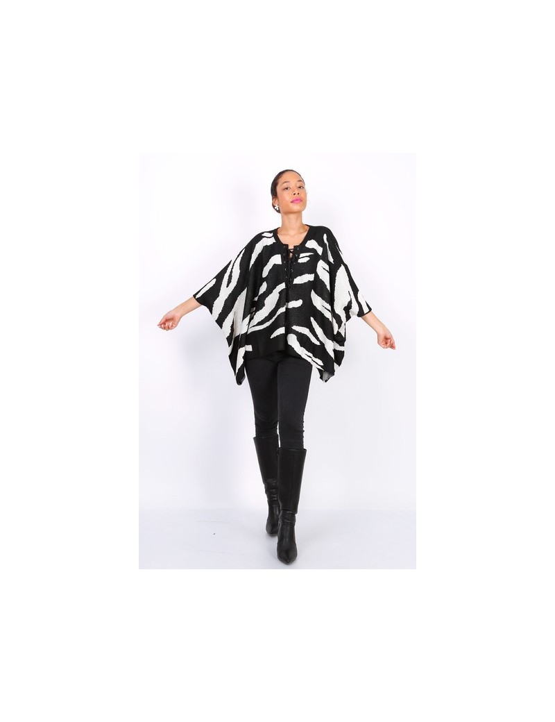 Poncho zèbre Trois coloris disponibles