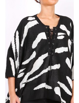 Poncho zèbre Trois coloris disponibles