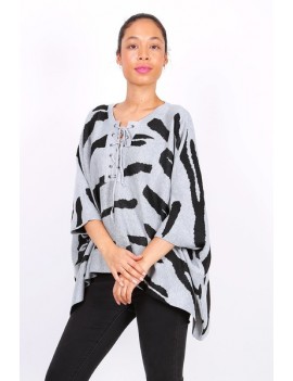 Poncho zèbre Trois coloris disponibles