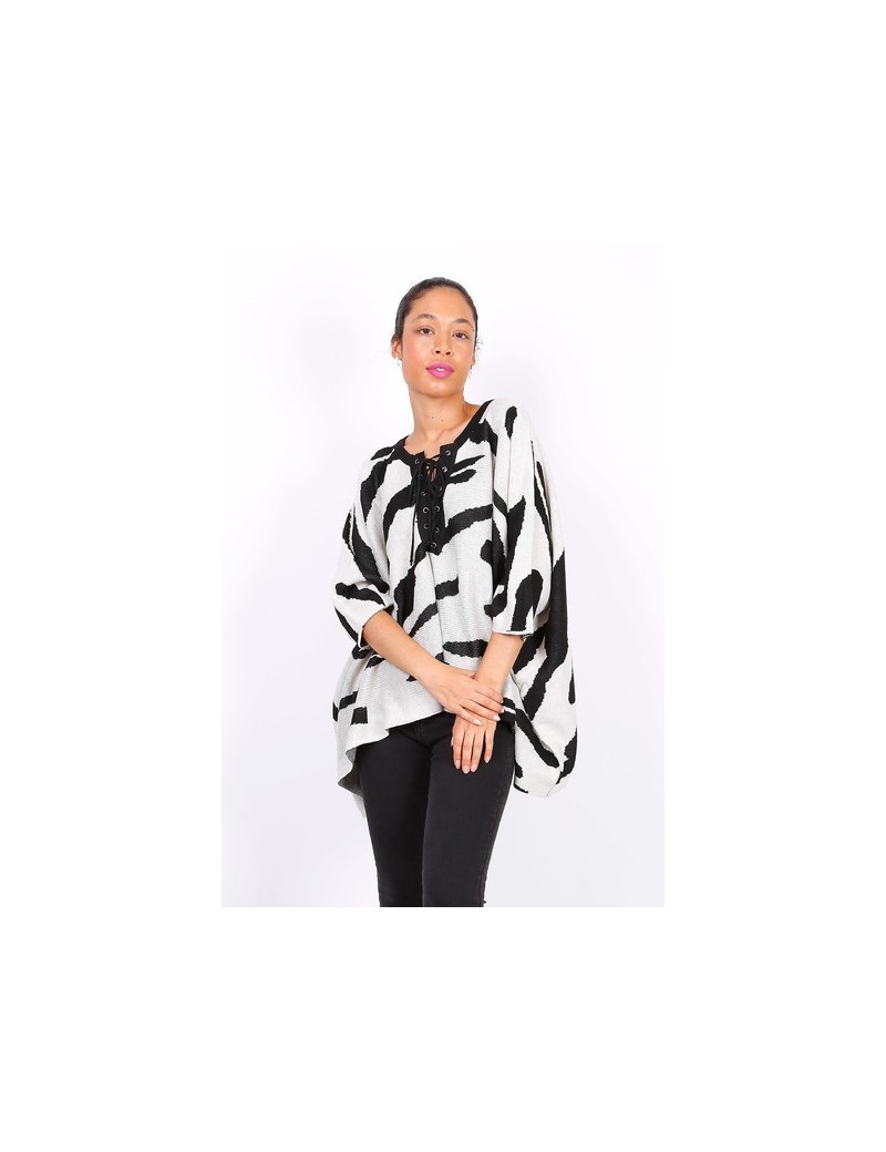 Poncho zèbre Trois coloris disponibles