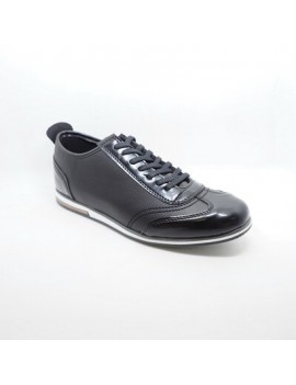 CHAUSSURES BASKETS HOMME - TAMBOGA BI-MATIERE - Noir Uni