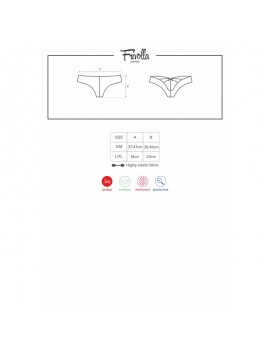 Lingerie Femme - Culotte Frivolla Noir Obsessive